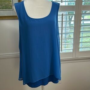 Sleeveless WHBM layered top. NWT